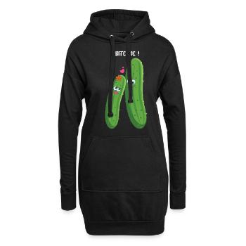 Mordez Drôle Adulte Valentins Joke Hearts Valentines - Sweat-shirt à capuche long Femme - noir - Devant