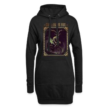 Cycling is Fun Goth - Hoodie-Kleid - Schwarz - Vorne