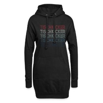 Tischfußball Profi Tischfußballer - Hoodie-Kleid - Schwarz - Vorne