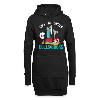 Seagull - Hoodie Dress - black - Front