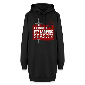 Lustiges Larp Schwertkampf Rollenspiel - Hoodie-Kleid - Schwarz - Vorne