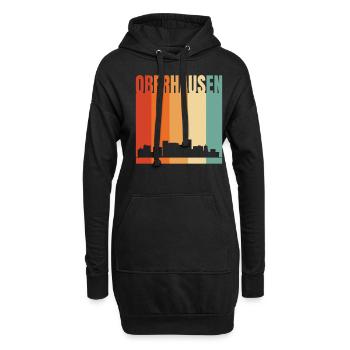 Oberhausen Skyline - Hoodie-Kleid - Schwarz - Vorne