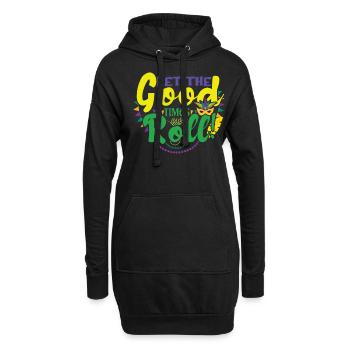 Mask Roll Mardi Festival Parade Beads Mardi Gras - Hoodie-Kleid - Schwarz - Vorne