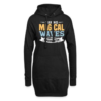 Kindergärtner Lehrer Regenbogenfarben - Hoodie-Kleid - Schwarz - Vorne