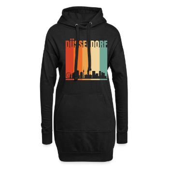 Dusseldorf - Sweat-shirt à capuche long Femme - noir - Devant