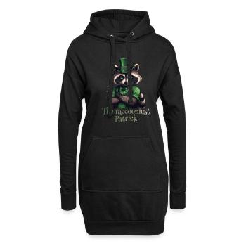 Le raton laveur le plus vivron Patrick St. Patty - Sweat-shirt à capuche long Femme - noir - Devant