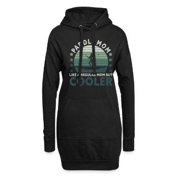 Retro SUP Mom - Comme une maman normale seulement cool - Sweat-shirt à capuche long Femme - noir - Devant