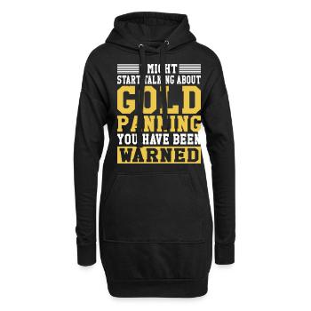 Gold Graben Gold Panner Gold Rush Gold Wortspiel - Hoodie-Kleid - Schwarz - Vorne