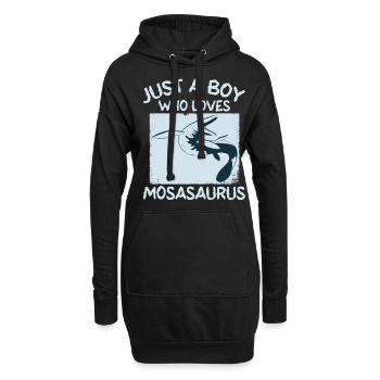 Biologiste marin Mosasaurus Time Dinosaur - Sweat-shirt à capuche long Femme - noir - Devant