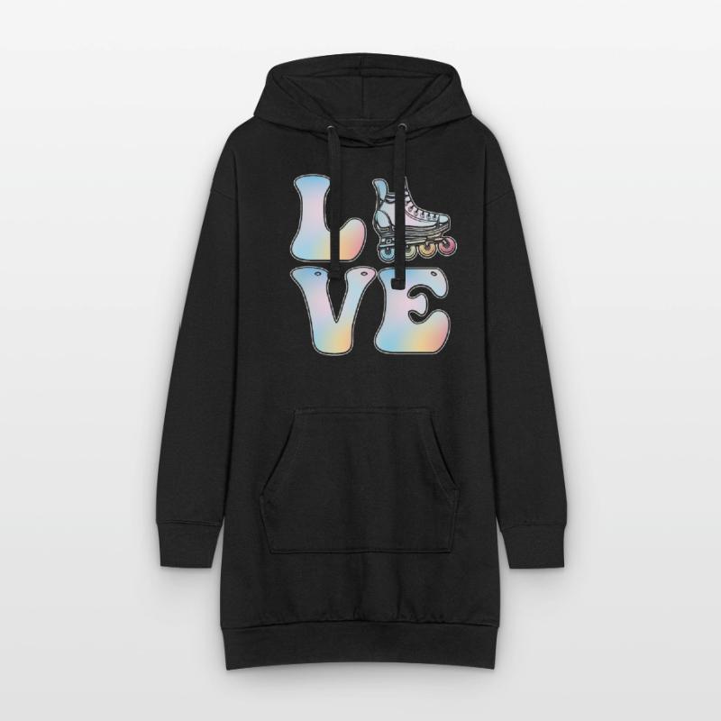 Inline Skating Inline Skating Gift Hoodie Dress