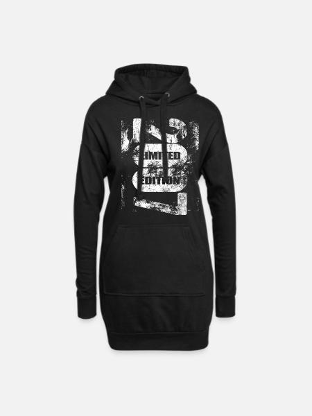 Limited Edition 2007 - Geburtstag - Jahrgang - Hoodie-Kleid - Schwarz