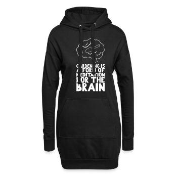Inspirierende Gardner-sprüche - Hoodie-Kleid - Schwarz - Vorne