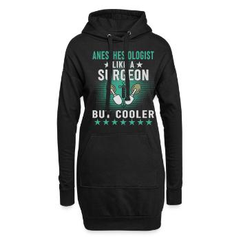 Medizin -Propofol -Anästhesiologie - Hoodie-Kleid - Schwarz - Vorne