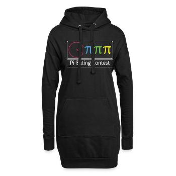 Drôle Pi Manger Math Vacances Mathématiques Humour Pi - Sweat-shirt à capuche long Femme - noir - Devant