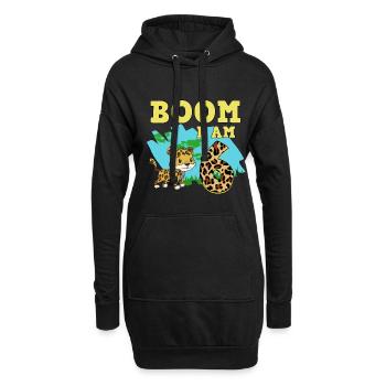 6ème anniversaire Jaguar - Sweat-shirt à capuche long Femme - noir - Devant
