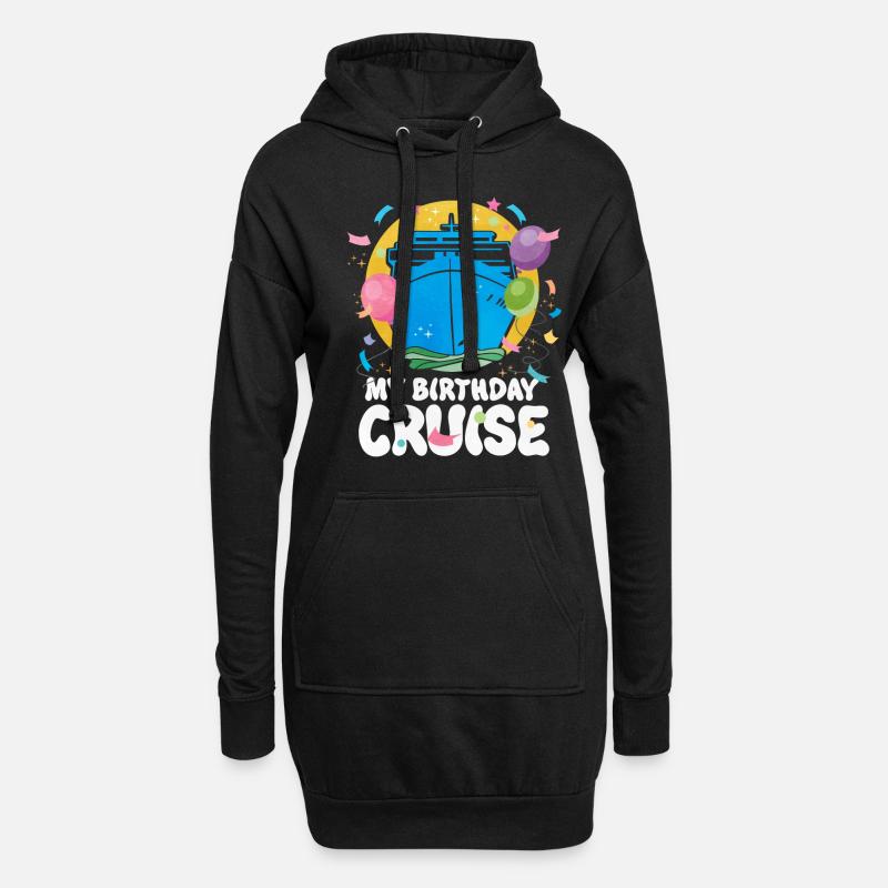Kreuzfahrt - Hoodie-Kleid - Schwarz