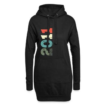 Depuis 2011 Année 2011 Rétro 2011 Millésime 2011 - Sweat-shirt à capuche long Femme - noir - Devant