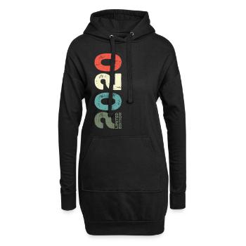 Seit 2020 Jahr 2020 Retro 2020 Jahrgang 2020 - Hoodie-Kleid - Schwarz - Vorne