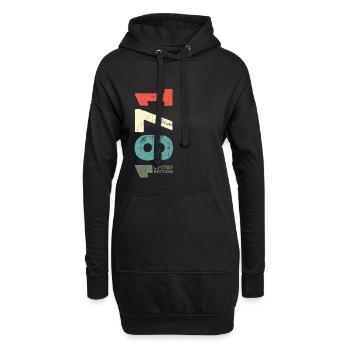 Depuis 1971 Année 1971 Rétro 1971 Millésime 1971 - Sweat-shirt à capuche long Femme - noir - Devant