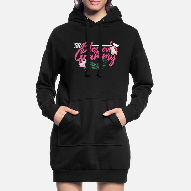 Großmutter Liebe Mama Blumen Muttertag Hoodie-Kleid