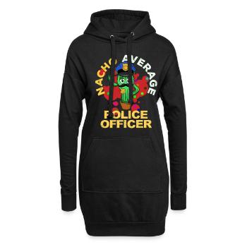 Cinco De Mayo Polizei - Hoodie-Kleid - Schwarz - Vorne
