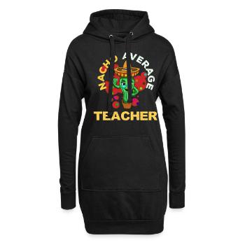 Cinco De Mayo Lehrer - Hoodie-Kleid - Schwarz - Vorne