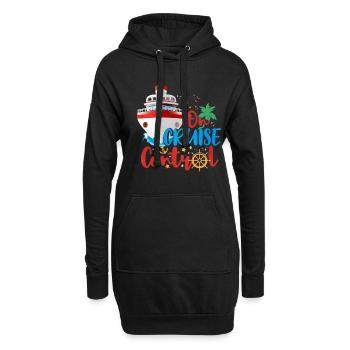 Kreuzfahrt - Hoodie-Kleid - Schwarz - Vorne
