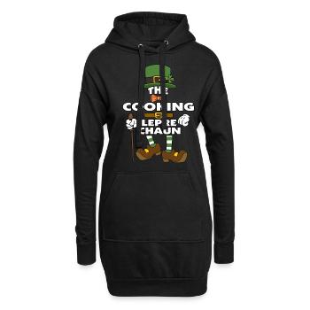 The Cooking Leprechaun St Patrick's Day - Hoodie-Kleid - Schwarz - Vorne