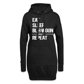 Blowgun Blowpipe Shooting - Blowgun Saying - Sweat-shirt à capuche long Femme - noir - Devant