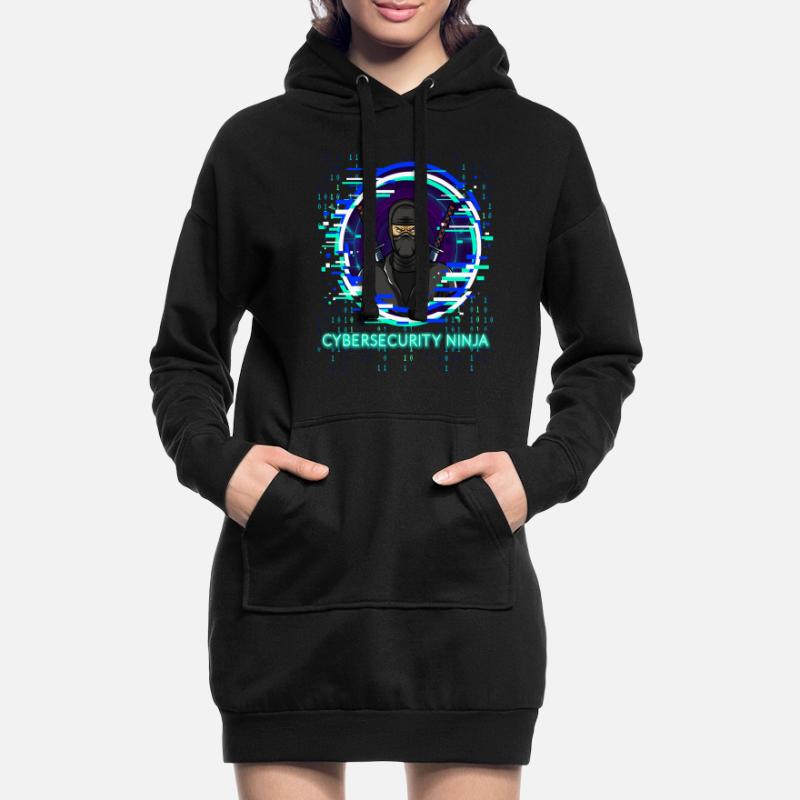 Cybersecurity Ninja Code Programmer Nerd Hoodie Dress