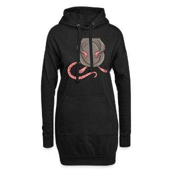 Rat Costume - Sweat-shirt à capuche long Femme - noir - Devant