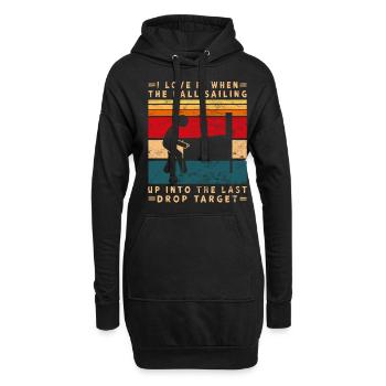 Pub Sports Flipperautomat - Retro-Flipperspiel - Hoodie-Kleid - Schwarz - Vorne