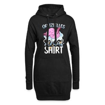 Offizielles Schlafshirt Axolotl - Hoodie-Kleid - Schwarz - Vorne
