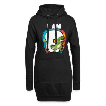 8. Geburtstag - Hoodie-Kleid - Schwarz - Vorne