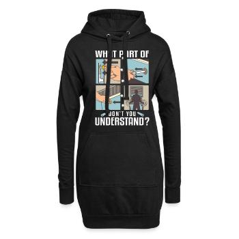 Pub Sports Flipperautomat - Retro-Flipperspiel - Hoodie-Kleid - Schwarz - Vorne