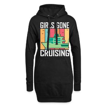 Girls Gone Cruising 2023 Design for Adventure et - Sweat-shirt à capuche long Femme - noir - Devant