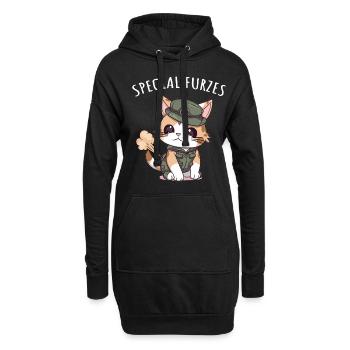 Uniforme militaire général Fart Cat spécial - Sweat-shirt à capuche long Femme - noir - Devant