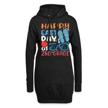 2nd Grade Bye Schools Out Last Class Day Of Summer - Sweat-shirt à capuche long Femme - noir - Devant