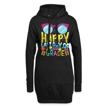 2e année bye écoles Sortie dernier jour de classe été - Sweat-shirt à capuche long Femme - noir - Devant