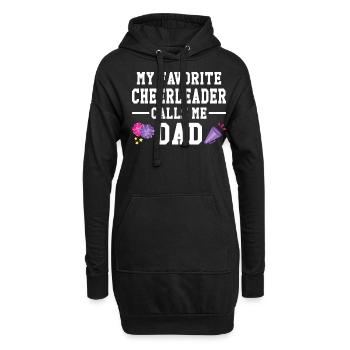 Cheerleader Cheerleading Gymnastique Danseuse - Sweat-shirt à capuche long Femme - noir - Devant