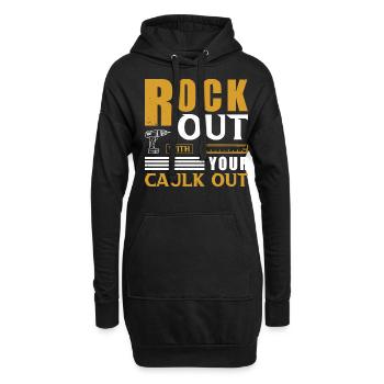 Conception de construction pour hommes Papa Ouvrier de la construction - Sweat-shirt à capuche long Femme - noir - Devant