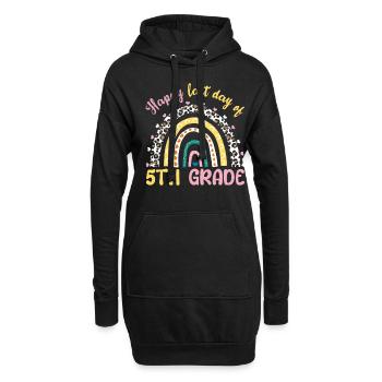 Bye 5th Grade Happy Last Class Teacher Student - Hoodie Dress - black - Front