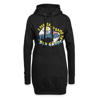 Absolvent der 5. Klasse Abschluss 2023 Abschluss - Hoodie-Kleid - Schwarz - Vorne