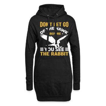 Falconer Falconry Falcon Ornithology Falcon - Hoodie-Kleid - Schwarz - Vorne