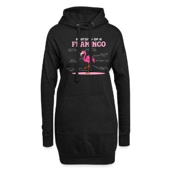 Anaotomy Of A Flamingo - Hoodie-Kleid - Schwarz - Vorne