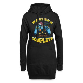 Master-PhD Abschluss Master-Absolvent 2023 - Hoodie-Kleid - Schwarz - Vorne