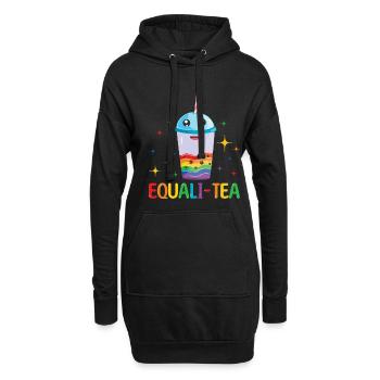 Gleichberechtigung Tee Homosexuell LGBTQ Regenbogen LGBT Pride Monat - Hoodie-Kleid - Schwarz - Vorne