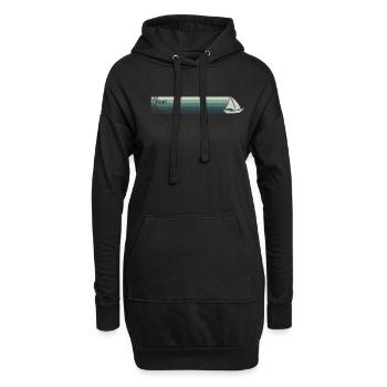 J’en ai assez de faire de la voile Voilier Skipper - Sweat-shirt à capuche long Femme - noir - Devant