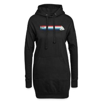 J’en ai assez de faire de la voile Voilier Skipper - Sweat-shirt à capuche long Femme - noir - Devant