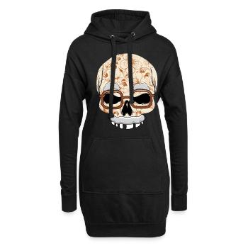 Papa Grand-père Grands-parents Journée Día De Los Muertos - Sweat-shirt à capuche long Femme - noir - Devant